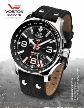 pnsk hodinky Vostok - Europe  EXPEDITION dual time 515.24H/595A500