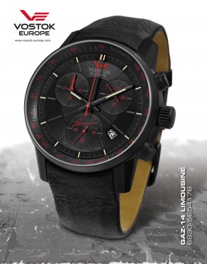 pnsk hodinky Vostok - Europe  GAZ-14 Limouzine chrono tritium 6S30/5654176