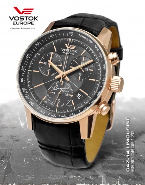 pnsk hodinky Vostok - Europe  GAZ-14 Limouzine chrono tritium 6S30/5659175