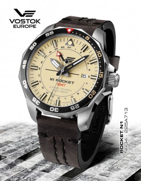 pnsk hodinky Vostok-Europe N-1 ROCKET AUTOMATIC, GMT NH34-225A713