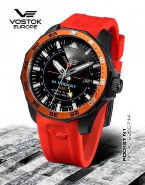 pnsk hodinky Vostok-Europe N-1 ROCKET AUTOMATIC, GMT NH34-225A714