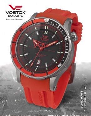 pnsk hodinky Vostok-Europe ANCHAR Submarine titanium line  NH35A/5107171
