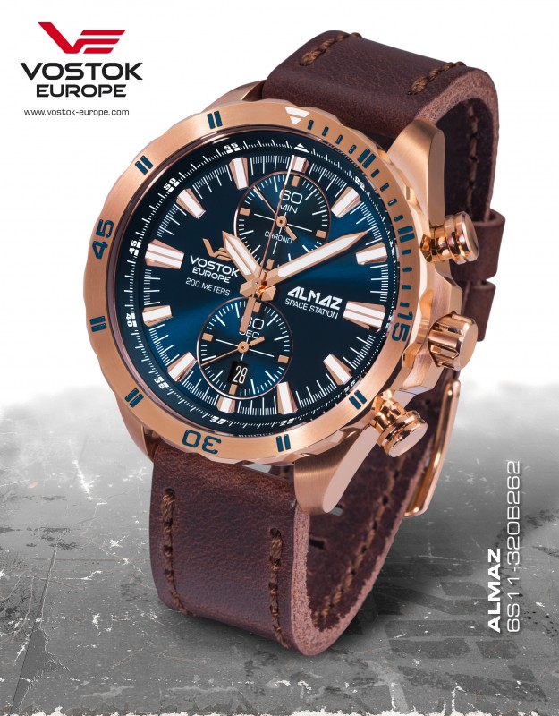 pánské hodinky Vostok-Europe ALMAZ chrono line 6S11/320B262