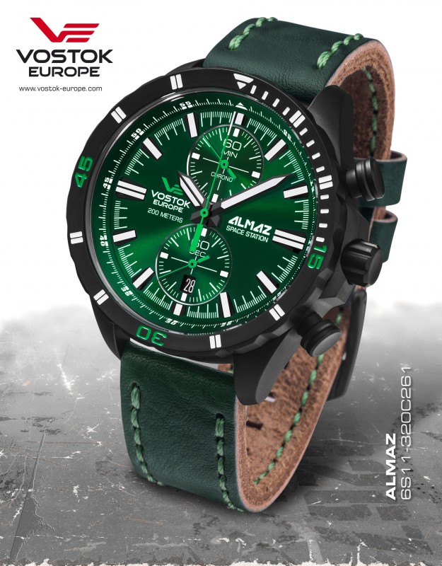 pánské hodinky Vostok-Europe ALMAZ chrono line 6S11/320C261
