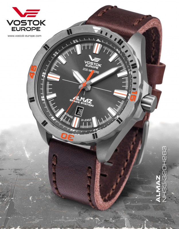 pánské hodinky Vostok-Europe ALMAZ titanium line NH35A/320H263