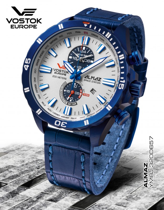 Pánské hodinky Vostok-Europe ALMAZ MULTIFUNCTIONAL LINE YM8J-320D657