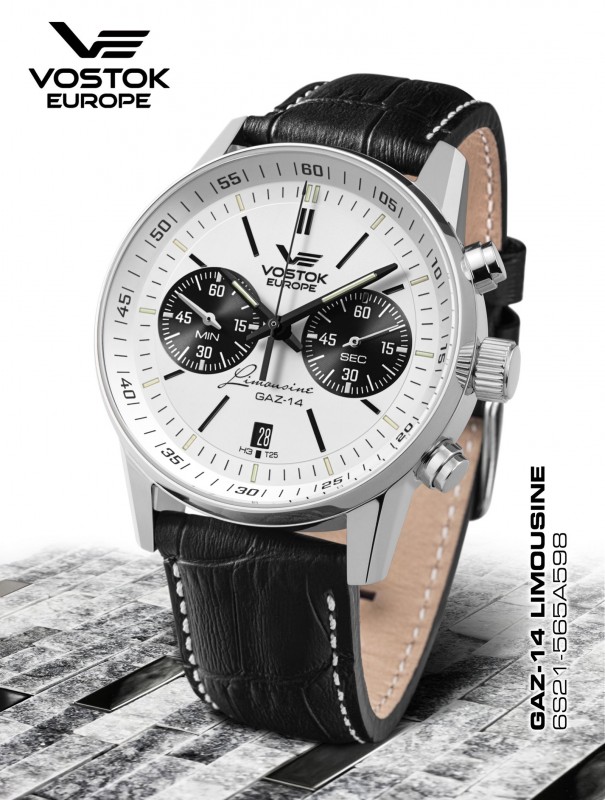 pánské hodinky Vostok - Europe  GAZ-14 Limouzine chrono tritium  6S21/565A598
