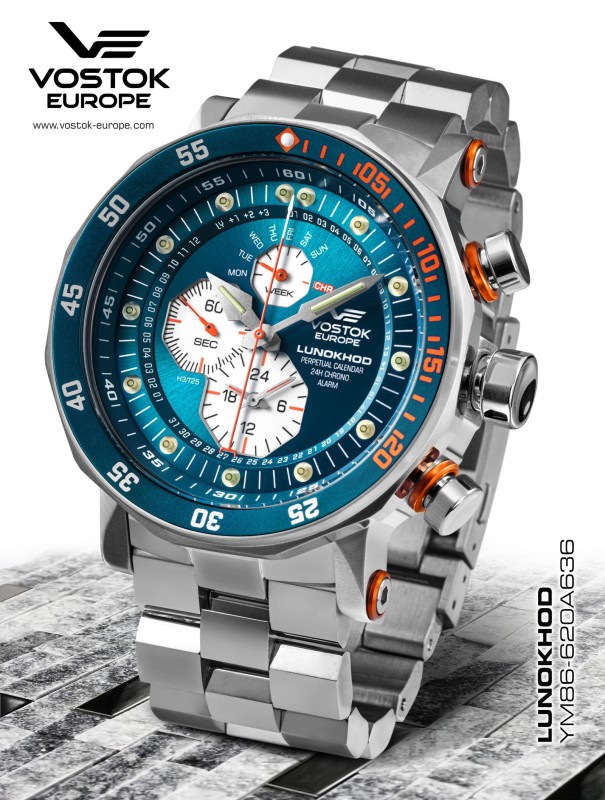 pánské hodinky Vostok-Europe LUNOCHOD-2 multifunctional line YM86/620A636B