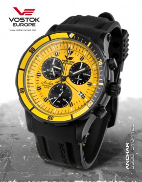 pánské hodinky Vostok-Europe ANCHAR Submarine chrono line  6S30/5104185