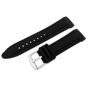 Silikonov emnek ern s ocelovou lesklou pezkou pro model BATISCAFOS