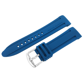 silikonov emnek modr s ocelovou lesklou pezkou pro model ANCHAR