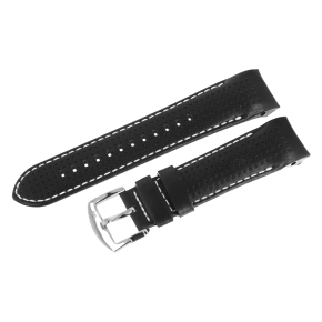 Koen emnek ern s ocelovou lesklou pezkou pro model BATISCAFOS