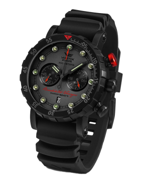 p�nsk� hodinky Vostok-Europe limitovan� edice Benediktas Vanagas motorsport VK64-571J431