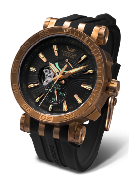 p�nsk� hodinky Vostok-Europe ENERGIA Rocket power reserve indication YN84/575O540