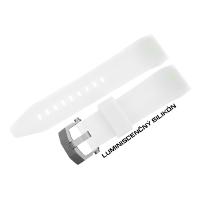 Luminiscen�n� silikonov� �em�nek pro model LUNOCHOD s ocelovou matnou p�ezkou