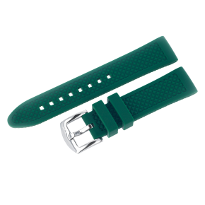 silikonov� �em�nek zelen� s ocelovou lesklou p�ezkou na model N-1 ROCKET Compact automatic NH35-125A749