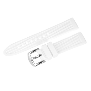 silikonov� �em�nek b�l� s ocelovou lesklou p�ezkou na model N-1 ROCKET Compact automatic NH35-125A748
