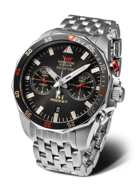 p�nsk� hodinky Vostok-Europe N-1 ROCKET chrono linie 6S21-225A618B