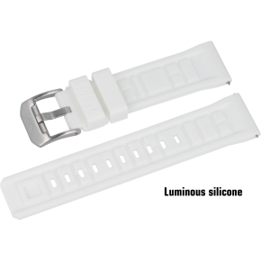 Silikonov emnek bl s luminiscenn a ocelovou pezkou pro model SYSTEMA PERIODICUM