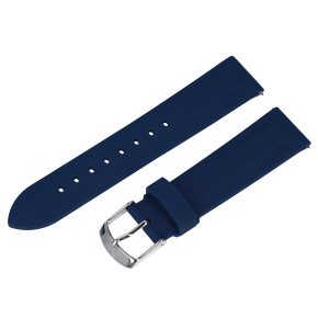 silikonov� �em�nek tmavomodr� na d�msk� hodinky UNDINE s ocelovou p�ezkou