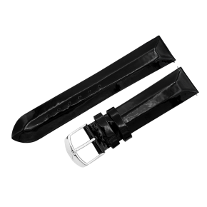 ko�en� �em�nek �ern� leskl� na d�msk� hodinky UNDINE s ocelovou p�ezkou