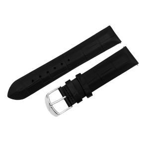 ko�en� �em�nek �ern� matn� na d�msk� hodinky UNDINE s ocelovou p�ezkou