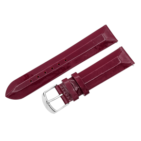 ko�en� �em�nek burgundy leskl� na d�msk� hodinky UNDINE s ocelovou p�ezkou