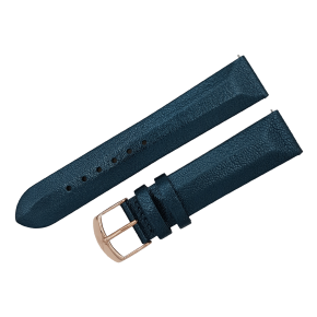 ko�en� royal �em�nek modr� na d�msk� hodinky UNDINE s pozlacenou p�ezkou