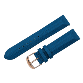 ko�en� royal �em�nek modr� na d�msk� hodinky UNDINE s pozlacenou p�ezkou