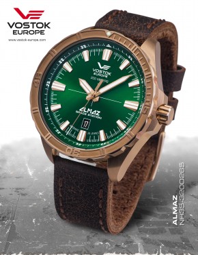 pnsk hodinky Vostok-Europe ALMAZ bronze line NH35A/320O265