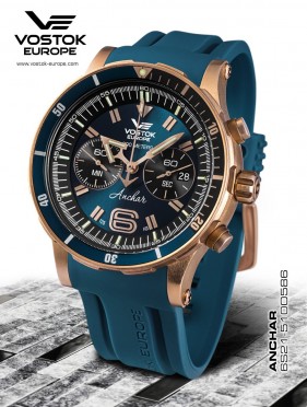 pánské hodinky Vostok-Europe ANCHAR Submarine chrono line  6S21/510O586