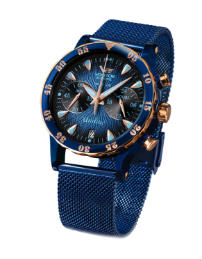 d�msk� hodinky Vostok-Europe UNDINE VK64-515E628B-Blue