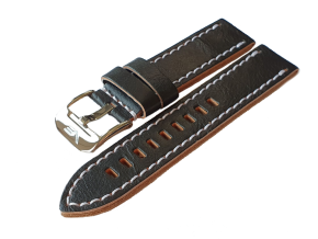 ern koen emnek s ocelovou lesklou pezkou pro model ALMAZ NH35A-320A258