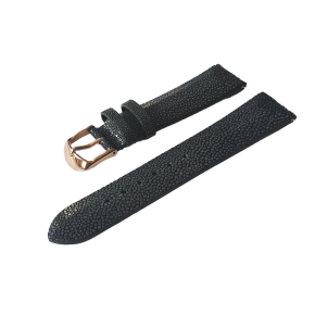 �ern� ko�en� �em�nek z r�je pro d�msk� hodinky UNDINE s pozlacenou sponou