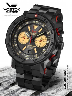 pánské hodinky Vostok-Europe LUNOCHOD-2 CHRONO LINE 6S21-620C629B