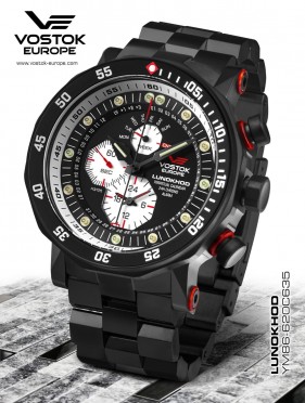 pnsk hodinky Vostok-Europe LUNOCHOD-2 multifunctional line YM86/620C635B