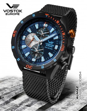 Pánské hodinky Vostok-Europe ALMAZ MULTIFUNCTIONAL LINE YM26-320C654