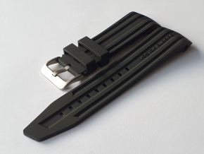 Silikonov emnek ern pro MRIJA model NH35A/5555233 s ocelovou matnou pezkou