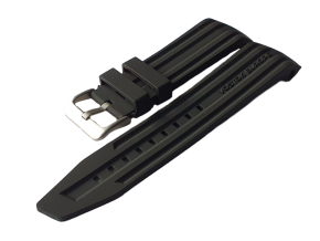 Silikonov emnek ern pro MRIJA model NH35A/5555233 s ocelovou matnou pezkou