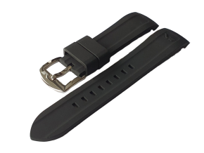 Silikonov emnek ern s ocelovou lesklou pezkou pro Rocket N-1