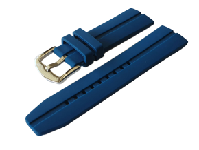 Silikonov emnek modr s ocelovou lesklou pezkou pro model EVEREST Underground YN84-597A545