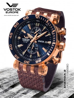 pnsk hodinky Vostok-Europe ENERGIA Rocket chrono line VK61/575B590