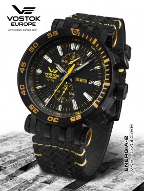 pnsk hodinky Vostok-Europe ENERGIA Rocket chrono line VK61/575C589