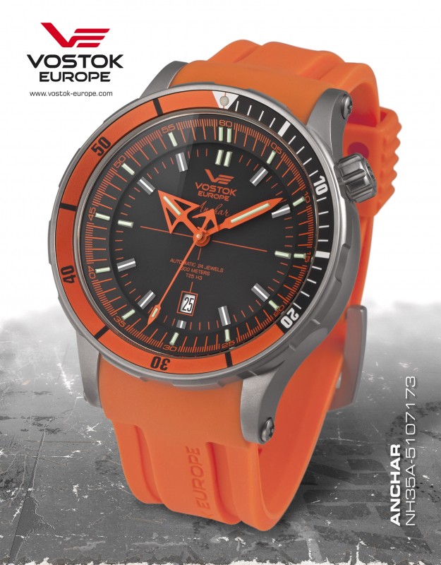 pánské hodinky Vostok-Europe ANCHAR Submarine titanium line  NH35A/5107173