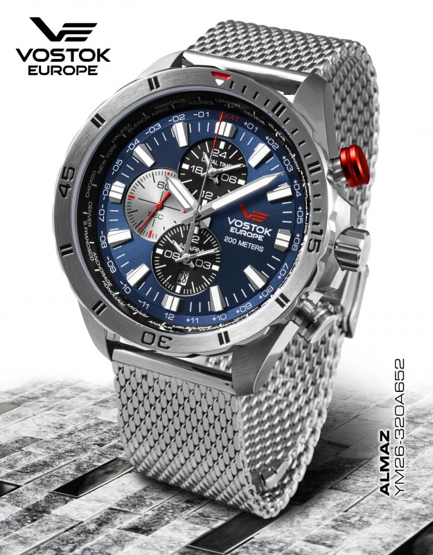 Pánské hodinky Vostok-Europe ALMAZ MULTIFUNCTIONAL LINE YM26-320A652
