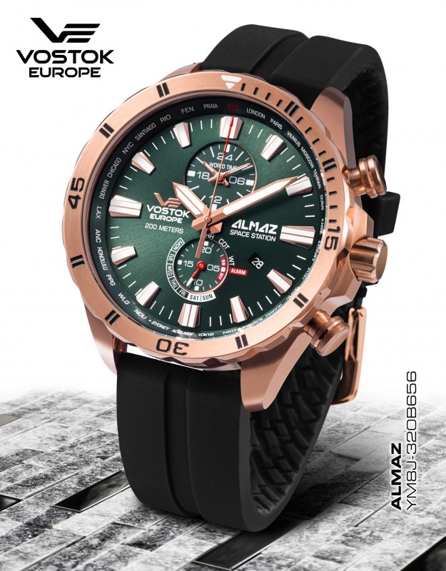 Pánské hodinky Vostok-Europe ALMAZ MULTIFUNCTIONAL LINE YM8J-320B656