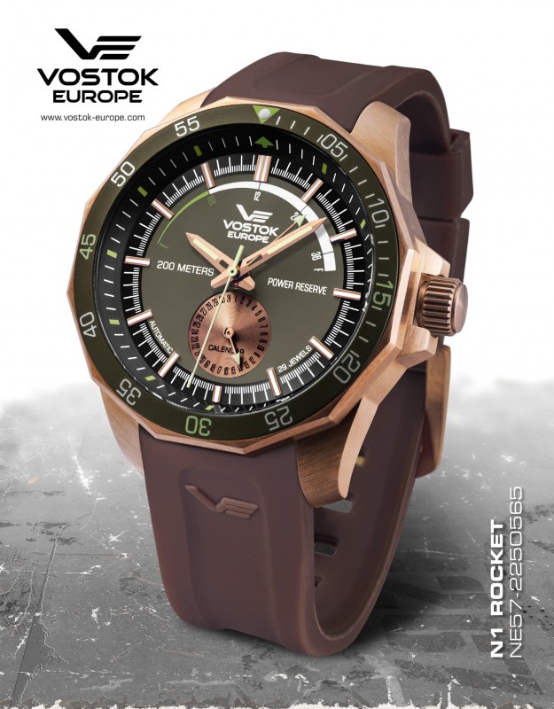 pánské hodinky Vostok-Europe N-1 ROCKET automatic, power reserve NE57-225O565